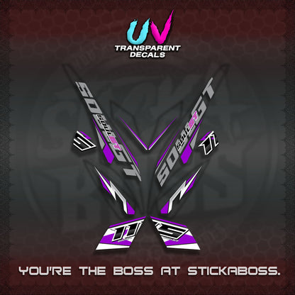 MIO SOUL I 115 GT INDO UV TRANSPARENT DECALS(0005 DESIGN)STICKER DECALS By STICKABOSS