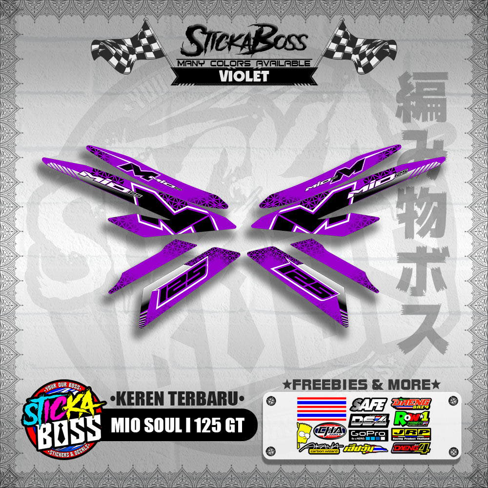 MIO SOUL I 125 GT DECALS ( KEREN TERBARU )【WITH FREEBIES】