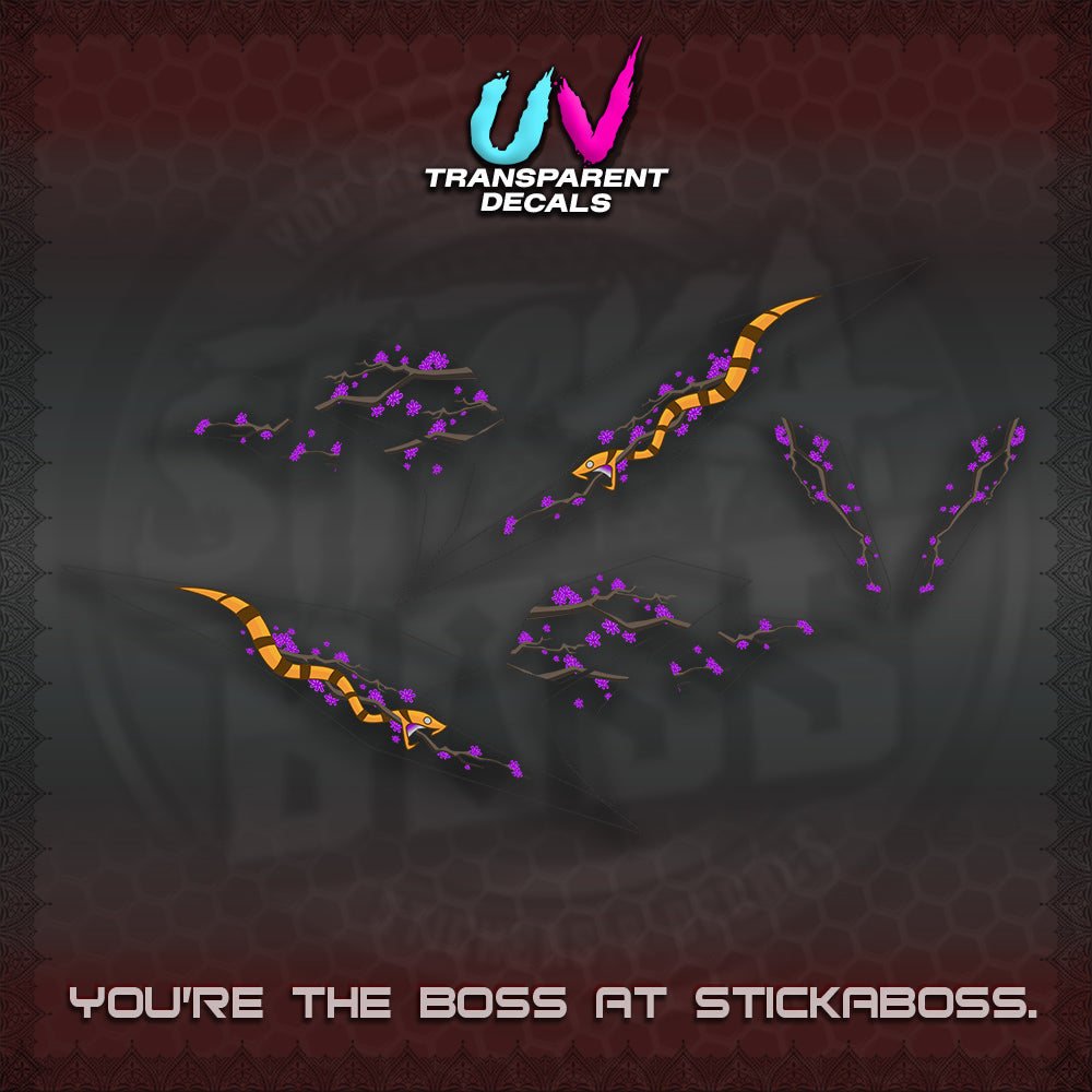 BEAT V3 UV TRANSPARENT DECAL (DELUXE KAZE DESIGN)STICKER DECALS By STICKABOSS