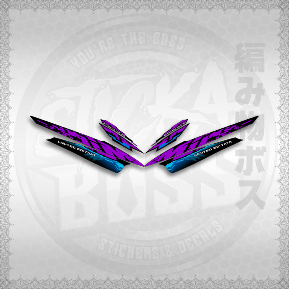 STICKER DECALS for MIO SPORTY (MSP25GLCO) By STICKABOSS (SOFIE LAMINATED WATERPROOF)