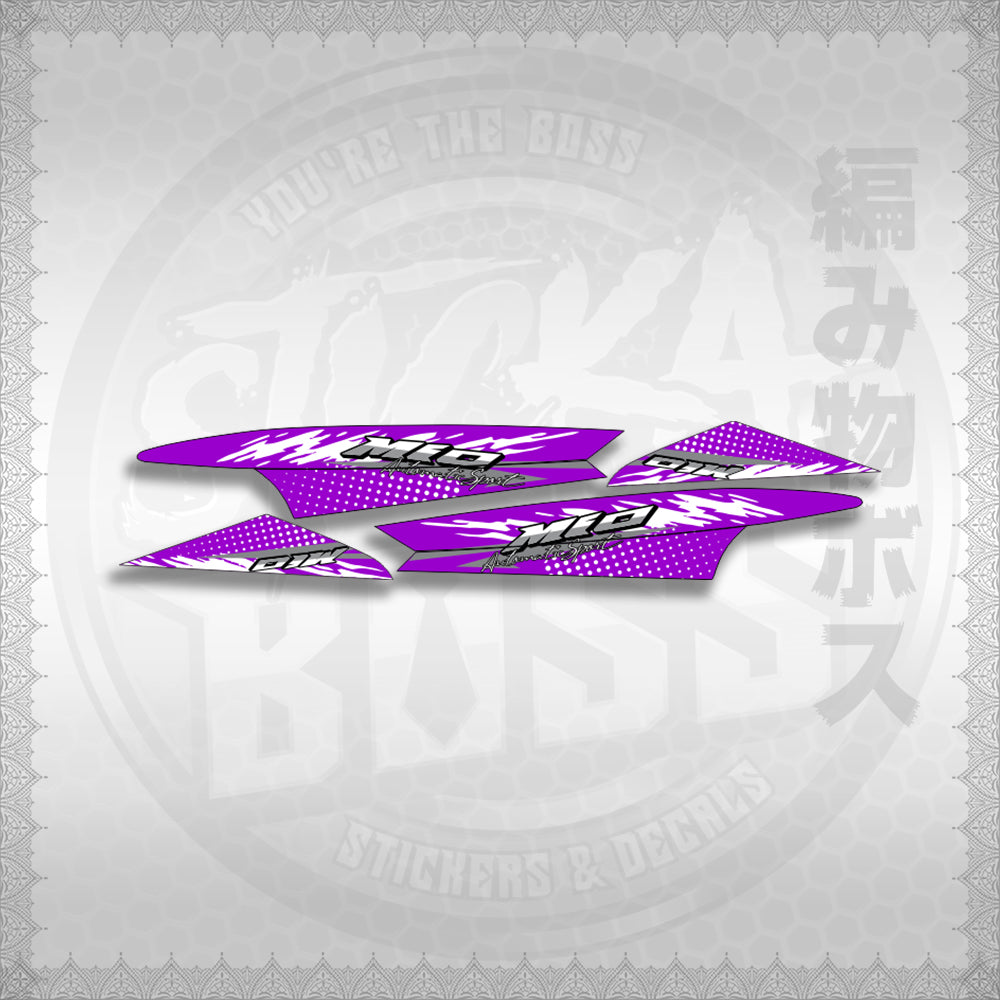 STICKER DECALS for MIO SPORTY / SMILE (MSPSSIMOCO) By STICKABOSS (SOFIE LAMINATED WATERPROOF)