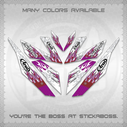 RAIDER 150 Fi FOR WHITE SATRIA DECALS(ARAI API NEW TERBARU VIRAL ELEGAN)STICKER DECALS By STICKABOSS