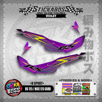 RS 125 NICE / 125 CARB STICKER DECALS ( N SPORT )【WITH FREEBIES】