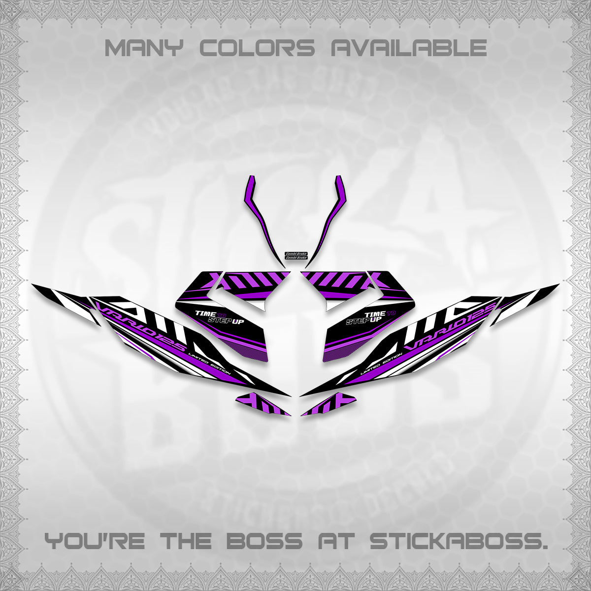 CLICK 125 V4 VARIO DECALS (2026 VR0007 DESIGN) STICKER KITS By STICKABOSS