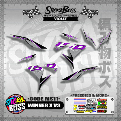 WINNER X V3 DECALS ( CODE MS11 )【WITH FREEBIES】