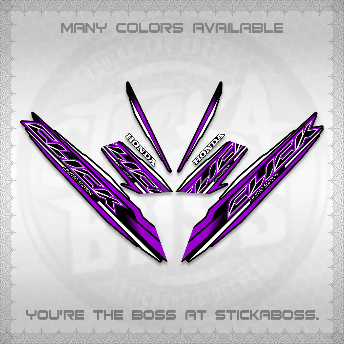 CLICK 125 V3 INDO DECALS (2024 SV 13-A2 STYLE) STICKER KITS By STICKABOSS