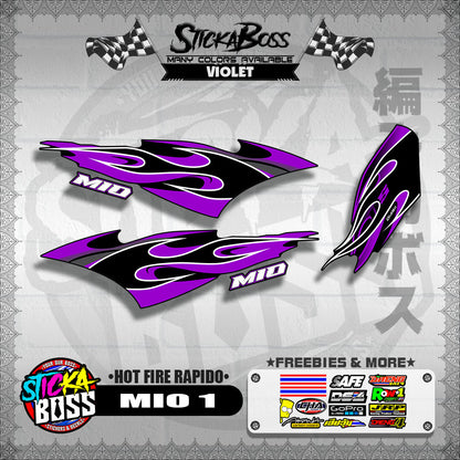 MIO 1 DECALS ( HOT FIRE RAPIDO )【WITH FREEBIES】