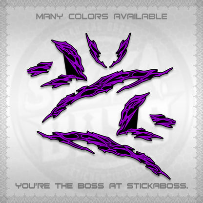 CLICK 125 V3 DECALS (2026 T2 LIGHTNING DESIGN) STICKER KITS BY STICKABOSS