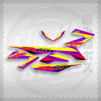 STICKER DECALS for RAIDER 150 FI (RFIR1BLCO) By STICKABOSS (SOFIE LAMINATED WATERPROOF)