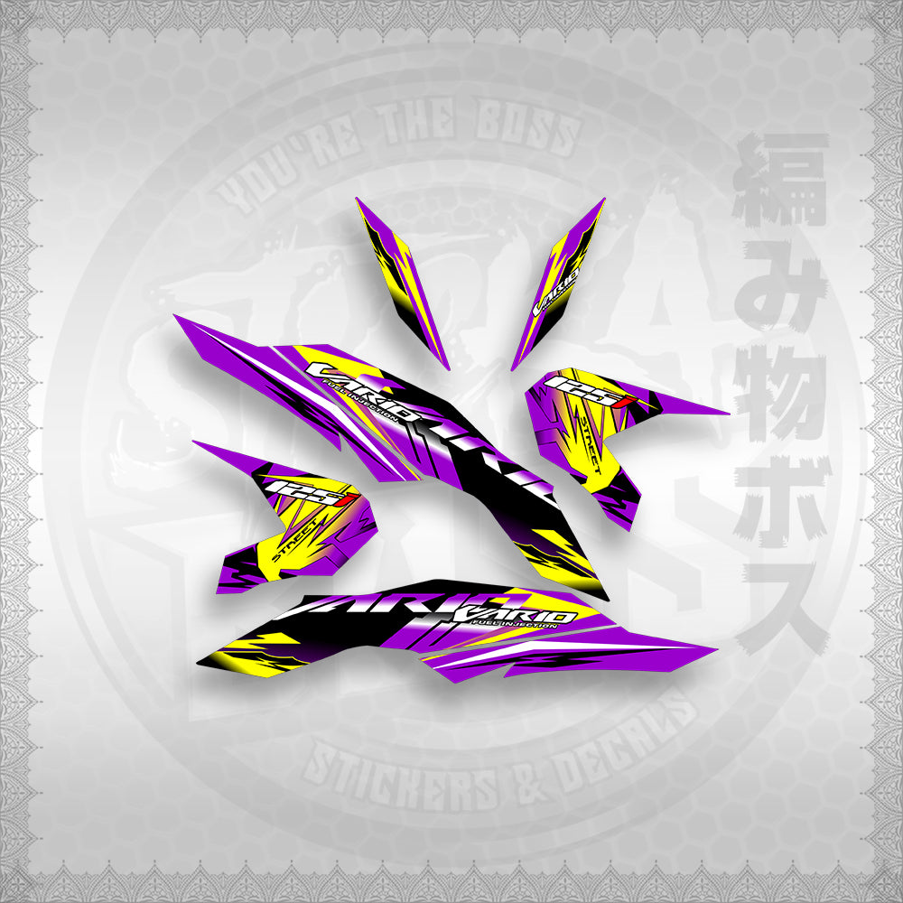 STICKER DECALS for CLICK 125 V3 ( VARIO STREET ) By STICKABOSS (SOFIE LAMINATED WATERPROOF)