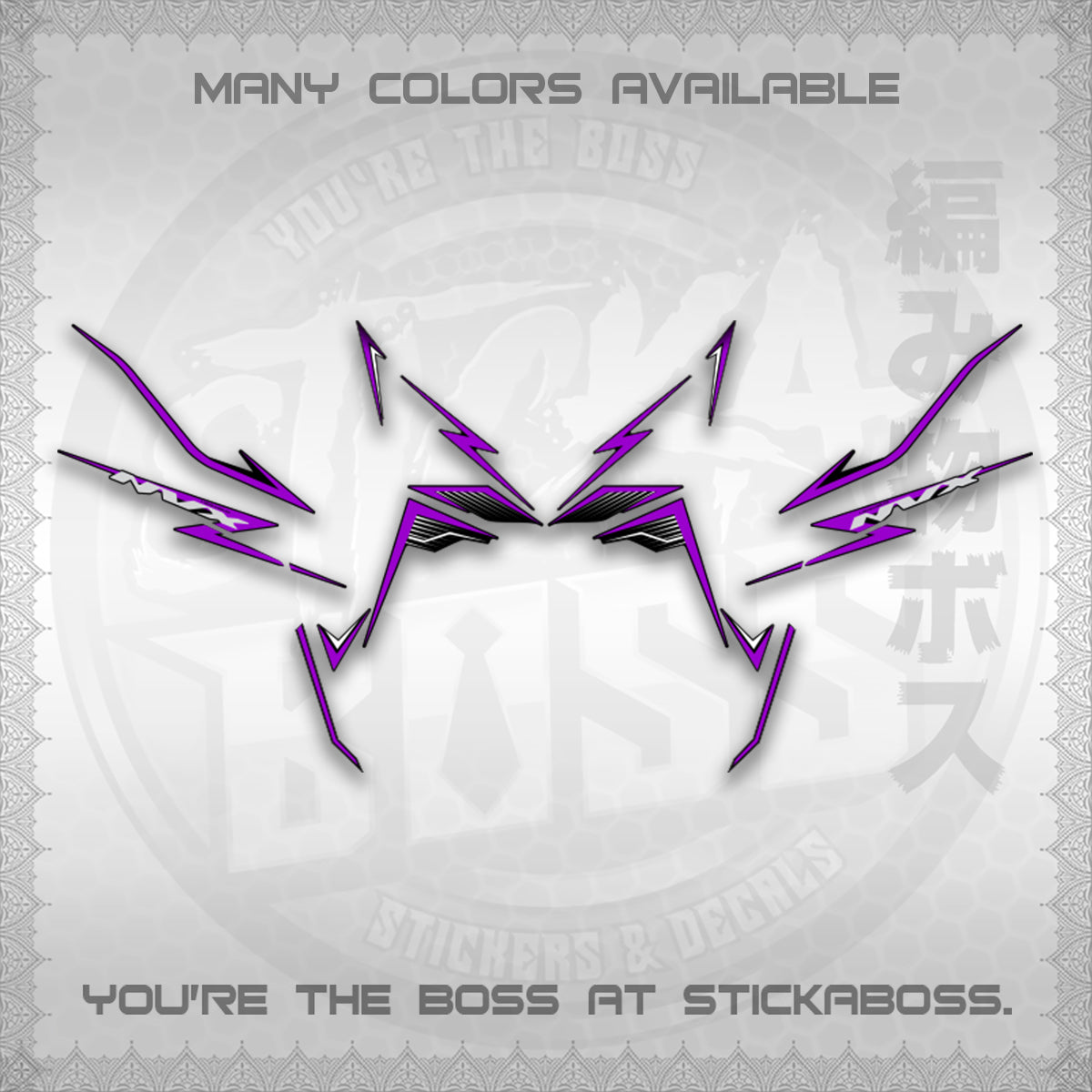 AEROX V3 NVX MALAY DECALS (HIBISCUS MOTIF) STICKER DECALS By STICKABOSS