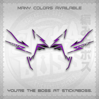 AEROX V3 NVX MALAY DECALS (HIBISCUS MOTIF) STICKER DECALS By STICKABOSS