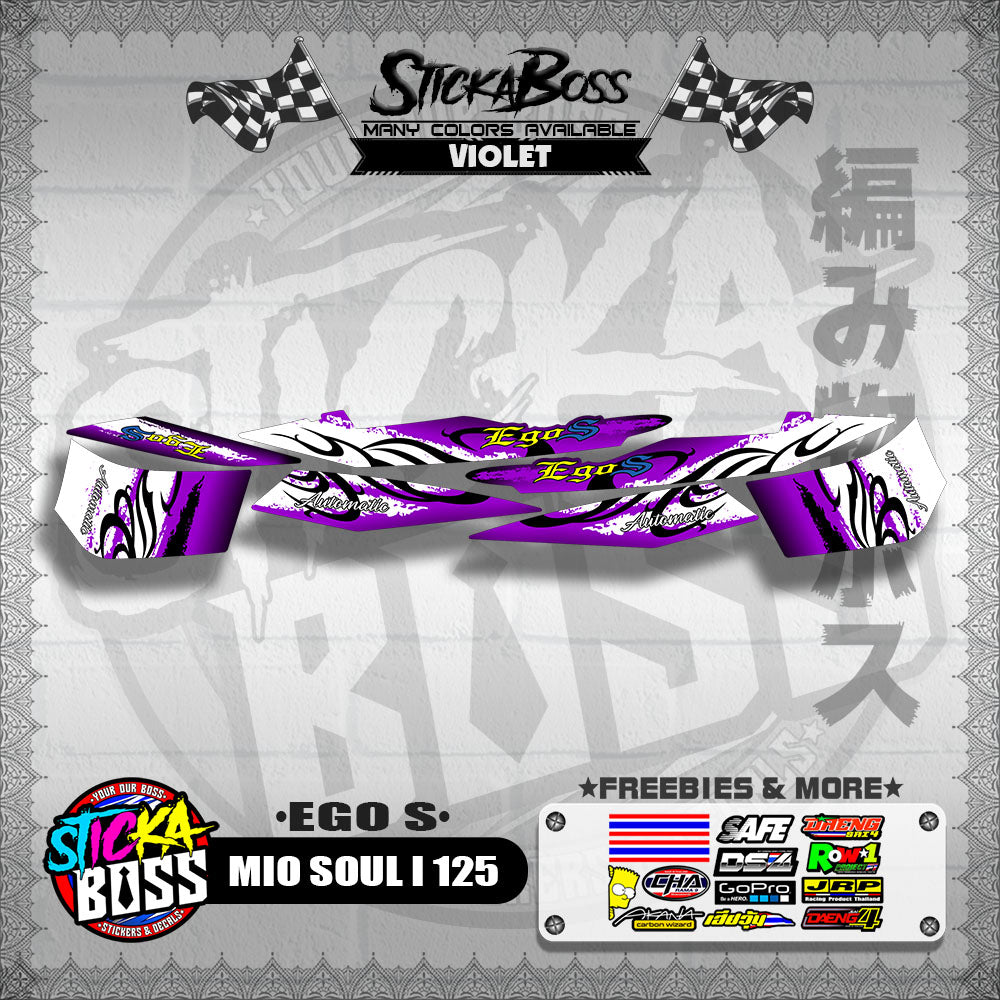 MIO SOUL I 125 DECALS ( EGO S )【WITH FREEBIES】