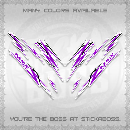 NMAX V2 FOR WHITE DECALS (2024 NM A8 STYLE) STICKER DECALS By STICKABOSS