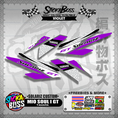 MIO SOUL I 125 GT DECALS ( SOLARIZ CUSTOM )【WITH FREEBIES】
