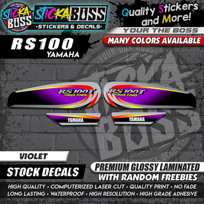 RS100 STOCK DECALS【WITH FREEBIES】
