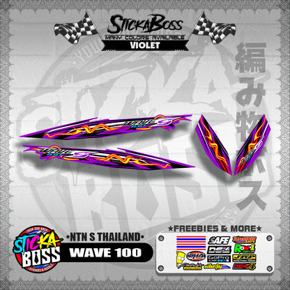WAVE 100 DECALS ( NTN S THAILAND )【WITH FREEBIES】