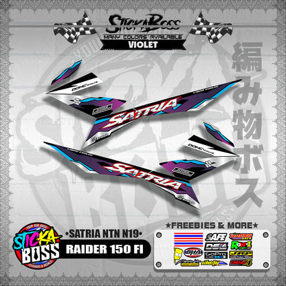 RAIDER 150 FI DECALS ( SATRIA NTN N19 )【WITH FREEBIES】