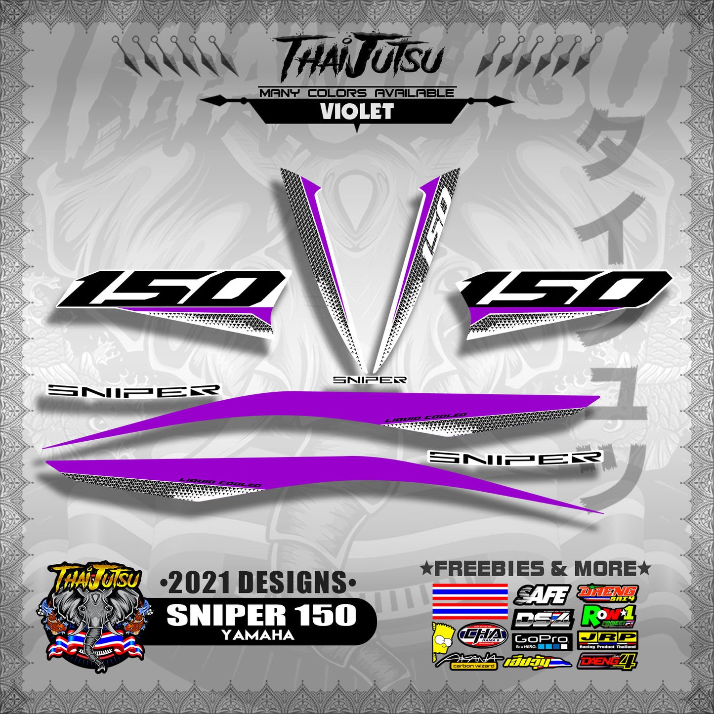 SNIPER 150 DECALS ( 2021 DESIGNS )【WITH FREEBIES】