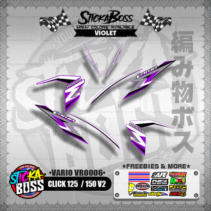 CLICK 125 /150 V2 DECALS ( VARIO VR0006 )【WITH FREEBIES】