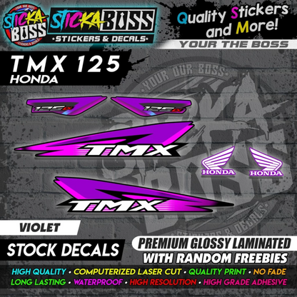 Honda TMX 125 Alpha (Stock Decals)【PREMIUM GLOSSY LAMINATED】