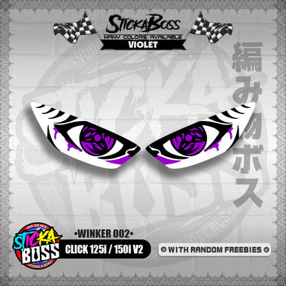 CLICK 125i / 150i V2 (WINKER 002) TRANSPARENT【WITH FREEBIES】