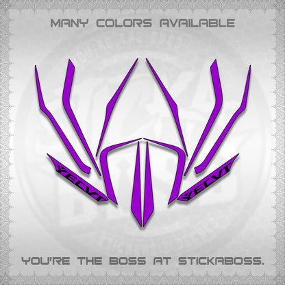 AEROX V3 STRIPING DECALS (TURBO YECVT)STICKER DECALS By STICKABOSS