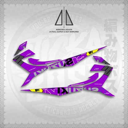 STICKER DECALS for RAIDER 150 REBORN CARB (RRCTPIN01) By STICKABOSS (SOFIE LAMINATED WATERPROOF)