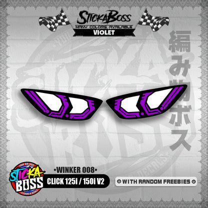 CLICK 125i / 150i V2 (WINKER 008) TRANSPARENT【WITH FREEBIES】