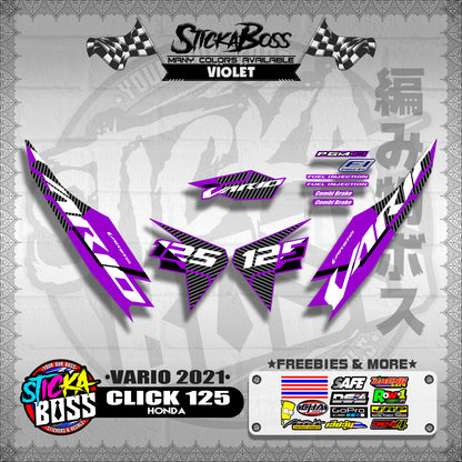CLICK 125 V2 DECALS ( VARIO 2021 )【WITH FREEBIES】