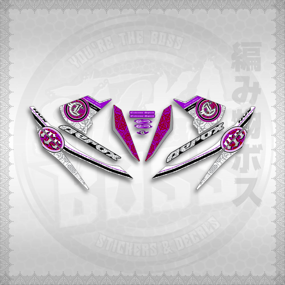 STICKER DECALS for AEROX V1 (AV1EXSPNV) By STICKABOSS (SOFIE LAMINATED WATERPROOF)