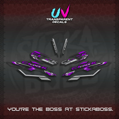 【PREMIUM UV PRINT】TRANSPARENT CLICK 125 V3 INDO-MALAY  VARIO DECALS (2026 CODE2 DESIGN)By STICKABOSS