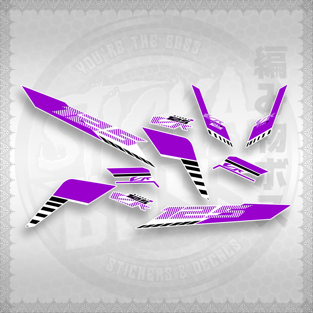 STICKER DECALS for CLICK 125 V3 (CV3VRSTDEFOWH) By STICKABOSS (SOFIE LAMINATED)