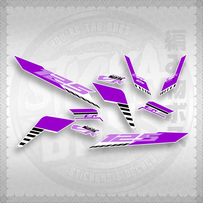 STICKER DECALS for CLICK 125 V3 (CV3VRSTDEFOWH) By STICKABOSS (SOFIE LAMINATED)