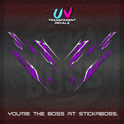 NMAX V2 UV TRANSPARENT DECALS (2024 NM A8 STYLE) STICKER DECALS By STICKABOSS