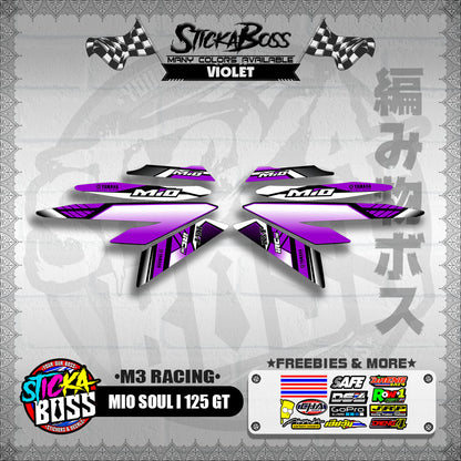 MIO SOUL I 125 GT DECALS ( M3 RACING )【WITH FREEBIES】