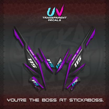 【PREMIUM UV PRINT】TRANSPARENT MIO SOUL I 115 GT INDO DECALS(0002 DESIGN)STICKER DECALS By STICKABOSS