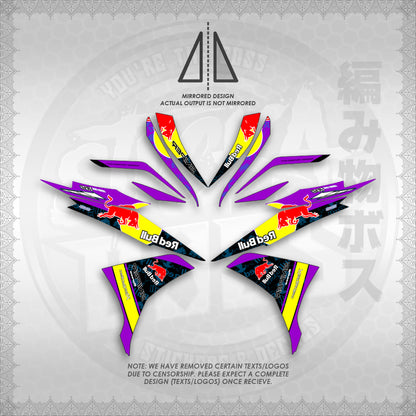 STICKER DECALS for SNIPER 135 MX (S135REBUIN)By STICKABOSS (SOFIE LAMINATED WATERPROOF)