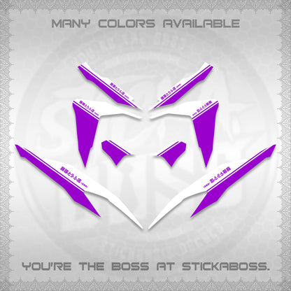 CLICK V2 FOR WHITE DECALS (TRUENO STYLE DESIGN) STICKER KITS BY STICKABOSS