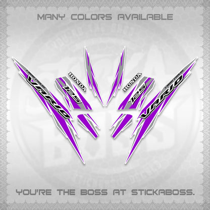 CLICK 125 V3 INDO FOR WHITE DECALS (2024 SV 22-A1 STYLE) STICKER KITS By STICKABOSS