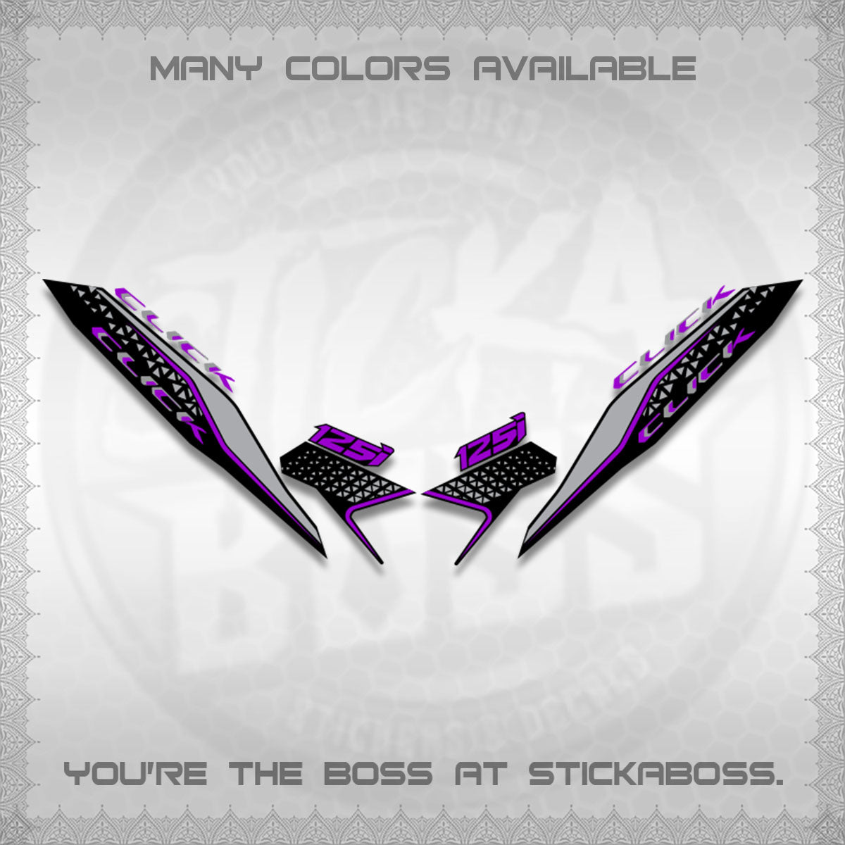 CLICK 125i V3 DECALS(2026 DEKAPAN SEMBILAN DESIGN)STICKER DECALS BY STICKABOSS