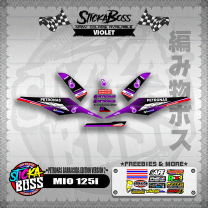 MIO 125i DECALS ( PETRONAS BARRACUDA EDITION VERSION 2 )【WITH FREEBIES】