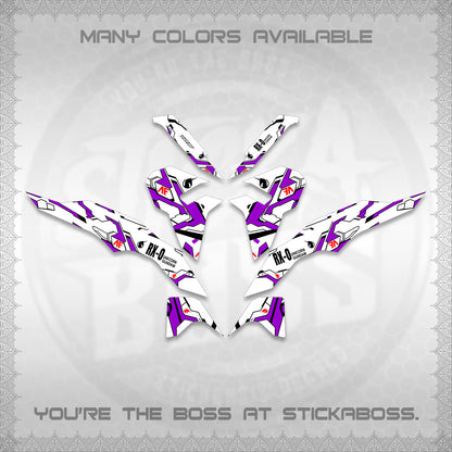CLICK V3 VARIO FOR WHITE DECALS (UNICORN GUNDAM DESIGN) STICKER DECALS By STICKABOSS