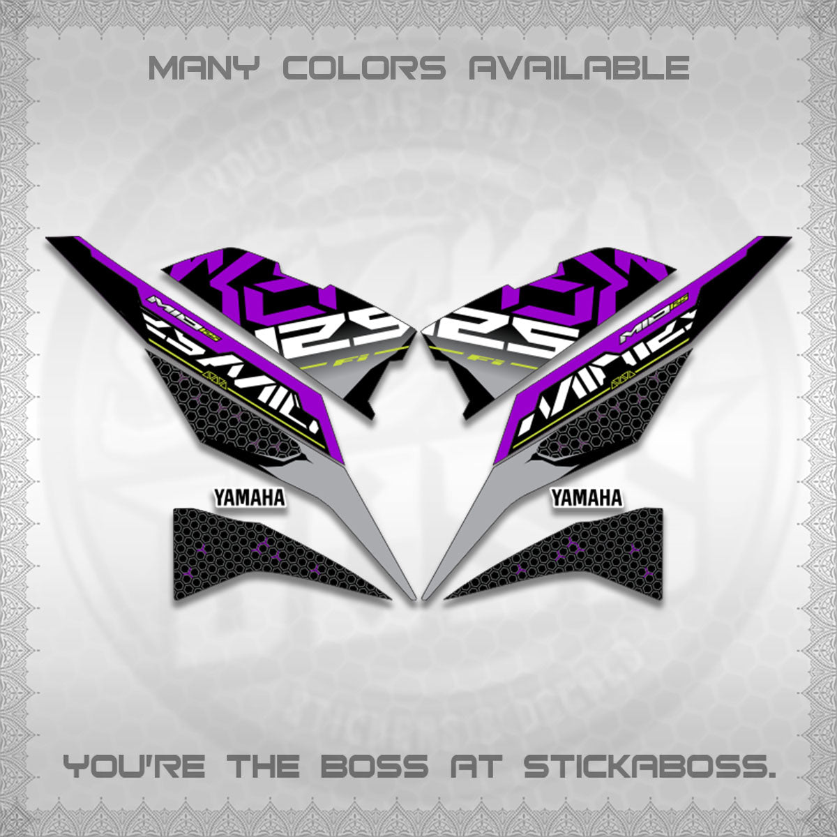 MIO I 125 M3 INDO-MALAY DECALS (DI ACARA DESIGN)STICKER DECALS By STICKABOSS