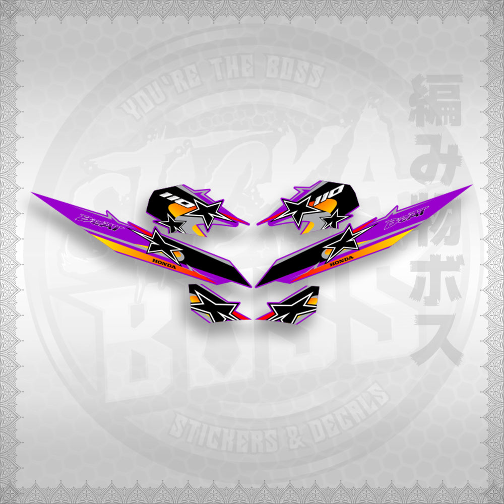BEAT Fi V2 INDO CONCEPT ( TERBARU MOTIF ) STICKER DECALS By STICKABOSS