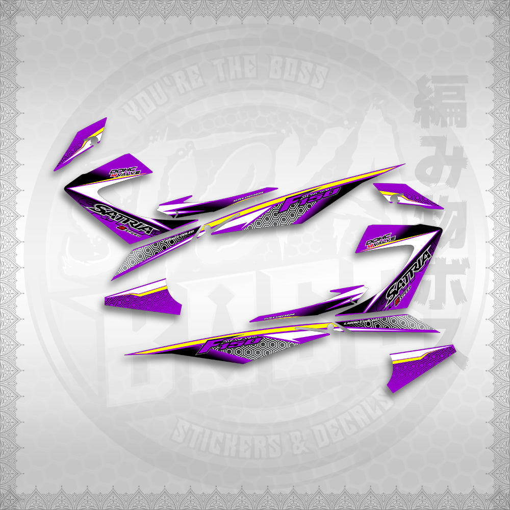 STICKER DECALS for RAIDER 150 REBORN CARB (RCCHEGR) By STICKABOSS (SOFIE LAMINATED WATERPROOF)