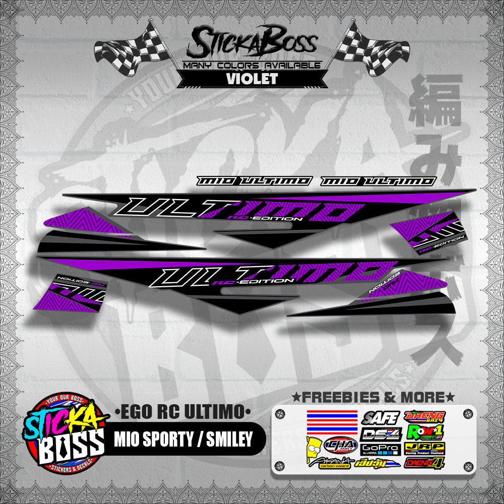 MIO SPORTY / SMILEY DECALS ( EGO RC ULTIMO )【WITH FREEBIES】