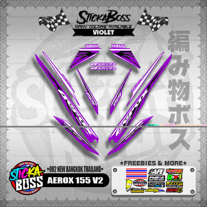 AEROX 155 V2 DECALS ( 002 NEW BANGKOK THAILAND )【WITH FREEBIES】