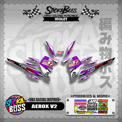 AEROX V2 DECALS ( UMA RACING INSPIRED )【WITH FREEBIES】