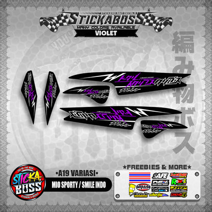 MIO SPORTY / SMILE INDO STICKER DECALS ( A19 VARIASI )【WITH FREEBIES】